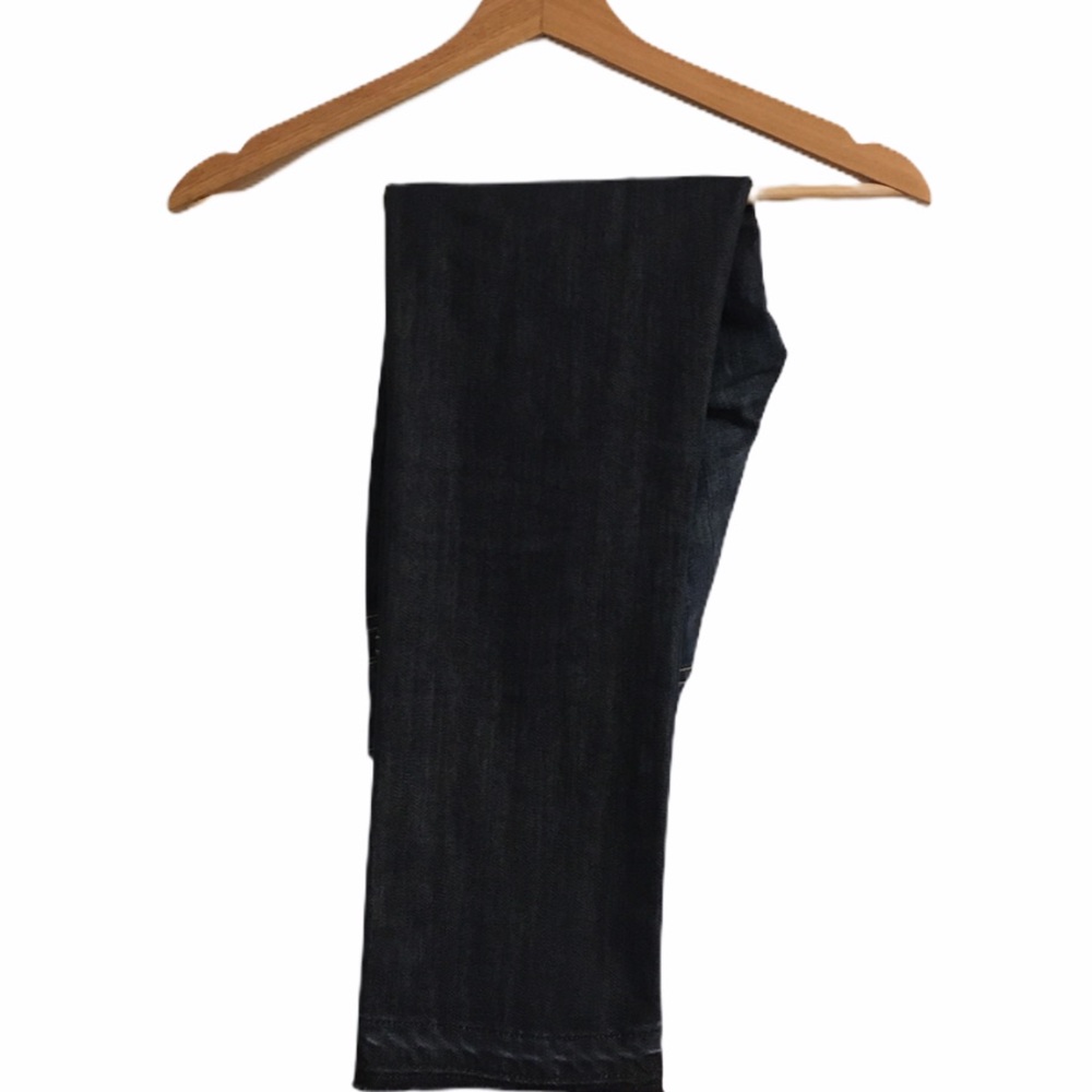PAIGE CROPPED DARK DENIM HIDDEN HILLS JEANS - Picture 3 of 8